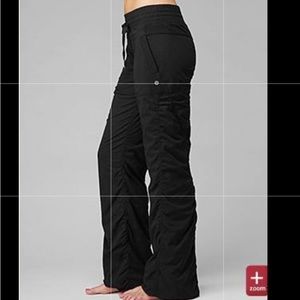 Lululemon black studio slushy flare pants